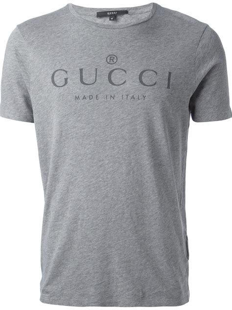 gucci mens grey shirt|black gucci tee shirt.